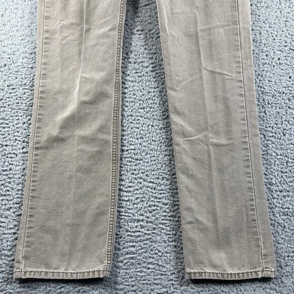 LEVIS 514 JEANS MENS 32x36 BEIGE FITS 32x34 SLIM STRAIGHT WHITE TAB ZIPPER FLY - Picture 4 of 11